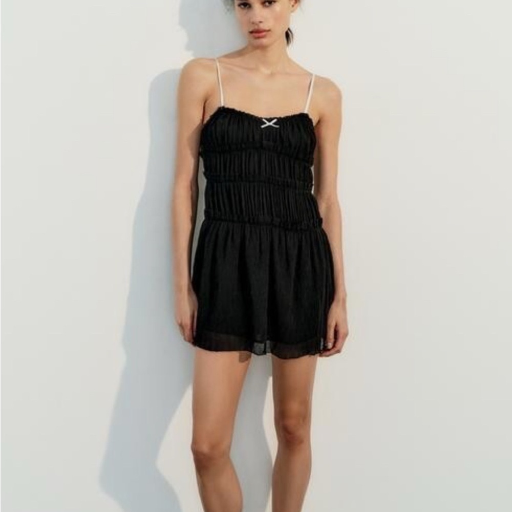 Zara Black Strapless Dress